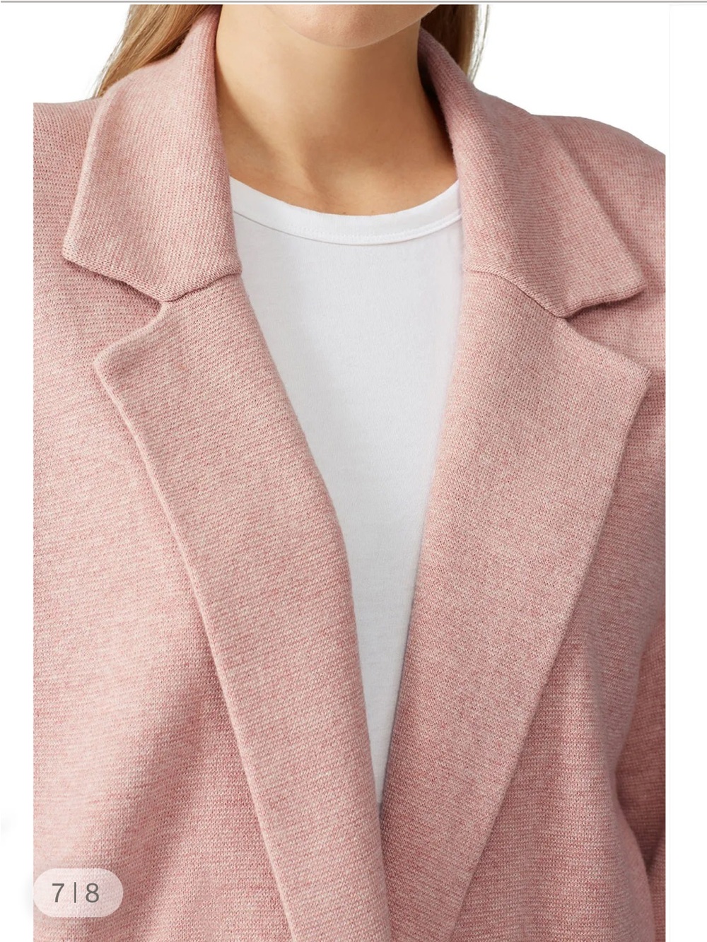 J. Crew Ella Open-Front Merino Wool/Cotton Long Sweater Blazer. Probable Large. - Picture 2 of 13